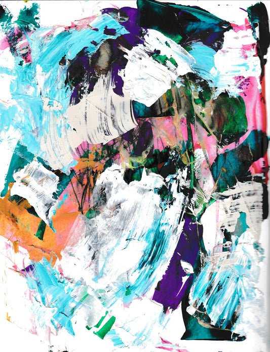 abstract art, purple accent, jessyjones, art collection